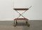 Mid-Century Foldable Teak and Metal Bar Trolley from Silva Denmark, 1960s, Image 9