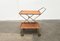 Mid-Century Foldable Teak and Metal Bar Trolley from Silva Denmark, 1960s 1