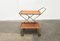 Mid-Century Foldable Teak and Metal Bar Trolley from Silva Denmark, 1960s, Image 1