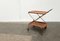 Mid-Century Foldable Teak and Metal Bar Trolley from Silva Denmark, 1960s, Image 4