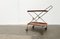 Mid-Century Foldable Teak and Metal Bar Trolley from Silva Denmark, 1960s, Image 8