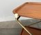 Mid-Century Foldable Teak and Metal Bar Trolley from Silva Denmark, 1960s, Image 23