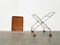 Mid-Century Foldable Teak and Metal Bar Trolley from Silva Denmark, 1960s, Image 2