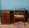 Scandinavia Double-Sided Desk and Armchair, 1940s, Set of 2 4