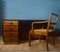 Scandinavia Double-Sided Desk and Armchair, 1940s, Set of 2 3