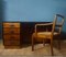 Scandinavia Double-Sided Desk and Armchair, 1940s, Set of 2, Image 3
