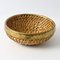 Vintage Wicker and Brass Basket, 1990s, Image 1