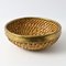 Vintage Wicker and Brass Basket, 1990s 2