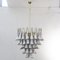 White and Grey Murano Glass Petal Chandelier, Italy, 1990s, Image 2