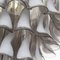 White and Grey Murano Glass Petal Chandelier, Italy, 1990s 10