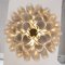 White and Grey Murano Glass Petal Chandelier, Italy, 1990s 6