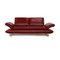 Rotes Velluti Leder 3-Sitzer Sofa von Koinor 1