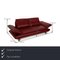 Velluti Leather Three Seater Sofa in Red from Koinor, Image 2