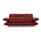 Velluti Leather Three Seater Sofa in Red from Koinor 9