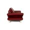 Velluti Leather Three Seater Sofa in Red from Koinor 8