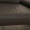 Sofá de dos plazas Rivo de cuero gris de Koinor, Imagen 4