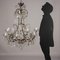 Vintage Metal & Glass Chandelier, Image 2