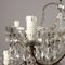 Vintage Metal & Glass Chandelier 5