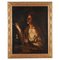Georges De La Tour, Young Man Lighting a Pipe, Oil on Canvas, Framed 1