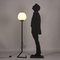 Vintage Floor Lamp in Metal & Glass, Italy, 1960s 2