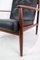 Model 118 Armchair in Teak and Black Leather by Grete Jalk, 1960s 11