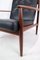 Model 118 Armchair in Teak and Black Leather by Grete Jalk, 1960s, Image 11
