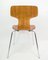 Sedie da pranzo modello T in teak di Arne Jacobsen, anni '60, set di 4, Immagine 13