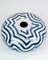 Blaue und weiße Keramikvase von Peter Weiss, 1990er 2
