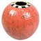 Round Vase in Orange Glaze by Lene Regius, 1990s, Image 1