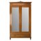 Louis 16 Revival French Iroko Armoire with Beveled Mirrors, 1900s 1