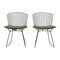 Chaises de Salon d'Appoint Noires et Vertes par Harry Bertoia pour Knoll, 2010s, Set de 2 1