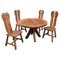 Brutalist Dining Set from De Puydt Belgium 1970s, Set of 5, Image 1