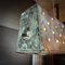 Industrial Hanging Lamp Made from Nickel-Plated Refrigerator Tray 8