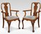 George II Walnut Dining Chairs, 1890s, Set of 2 2