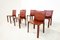 Mid-Century Modern Chairs Model Cab 412 attributed to Mario Bellini for Casina, 1970s, Set of 6 3