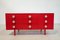 Rotes Lackiertes Mid-Century Sideboard von Planula, Italien, 1970er 3