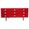 Mid-Century Modern Red Lacquered Sideboard by Planula, Italy, 1970s, Image 1