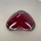 Large Murano Glass Red-Green Bowl Element Shell Ashtray Murano, Italy, 1970s, Image 15