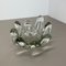 Large Brutalist Lucid Glass Bowl Element Shell Ashtray, France, 1970s 5