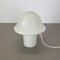 Original Glass Mushroom Zebrano Desk Light No2 attributed to Peill & Putzler, Germany, 1970s 2