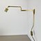 Lampada da parete minimalista con braccio flessibile regolabile in ottone di Stilnovo, Italia, anni '70, Immagine 12