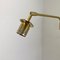 Minimalist Adjustable Swing Arm Brass Wall Light from Stilnovo, Italy, 1970s 13