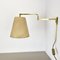 Minimalist Adjustable Swing Arm Brass Wall Light from Stilnovo, Italy, 1970s 15