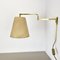 Minimalist Adjustable Swing Arm Brass Wall Light from Stilnovo, Italy, 1970s, Image 15