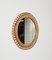 Specchio rotondo Mid-Century in vimini e bambù, Italia, anni '60, Immagine 4