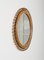 Mid-Century Round Rattan and Bamboo Wall Mirror, Italy, 1960s 5