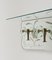 Mid-Century Coat Rack Shelf in Mirror, Brass & Glass attributed to Cristal Art, Italy, 1950s 17