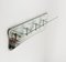 Mid-Century Coat Rack Shelf in Mirror, Brass & Glass attributed to Cristal Art, Italy, 1950s, Image 10