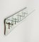 Mid-Century Coat Rack Shelf in Mirror, Brass & Glass attributed to Cristal Art, Italy, 1950s, Image 11