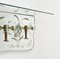 Mid-Century Coat Rack Shelf in Mirror, Brass & Glass attributed to Cristal Art, Italy, 1950s, Image 5